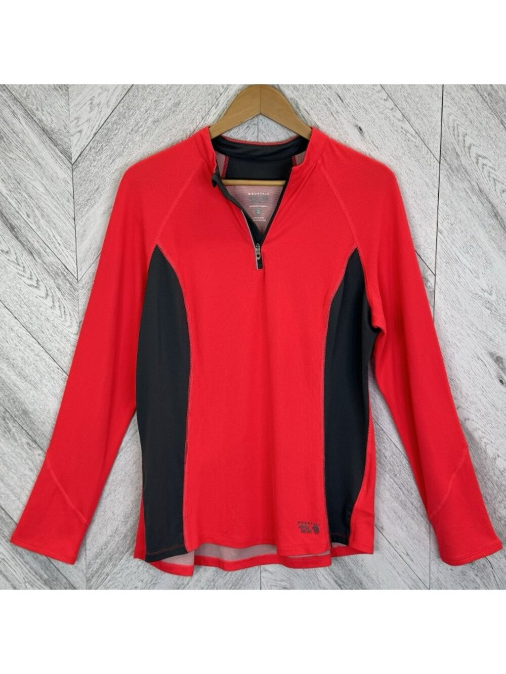 Mountain Hardwear Lightweight 1/4 Zip Base Layer Performance Shirt Womens XL